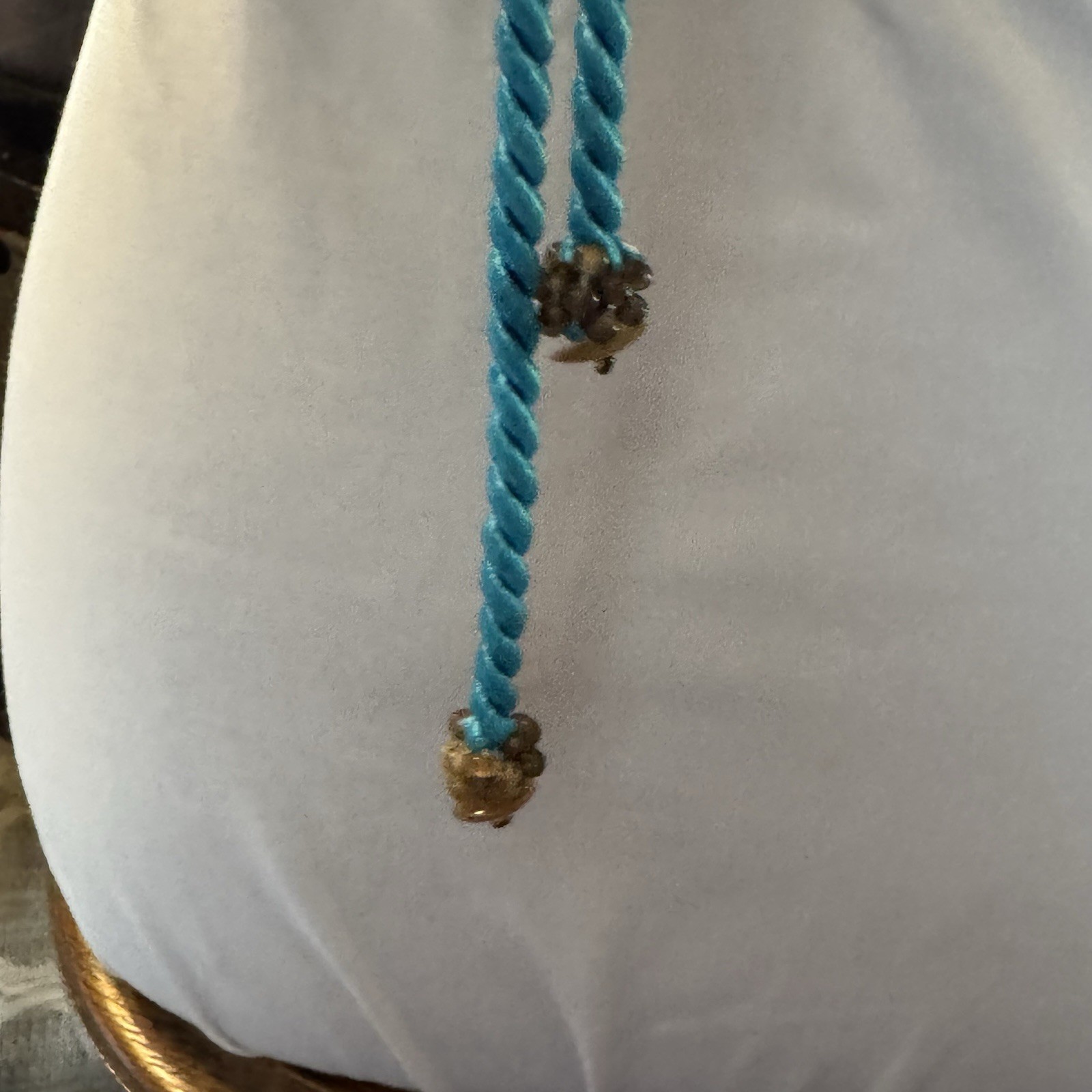 Twisted Blue Cord Statement Shell Beaded Women’s … - image 13