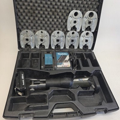 Klauke RLS ZoomLock 15kN Press Tool Kit MAP2L19CER w/ 7 Jaws HVAC Refrigerant
