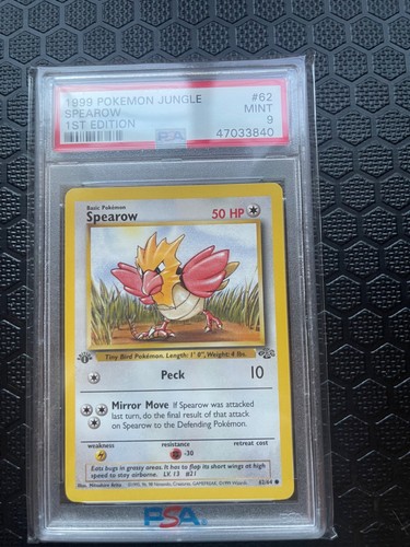 Spearow (1st Edition) graded PSA 9 for sale on eBay