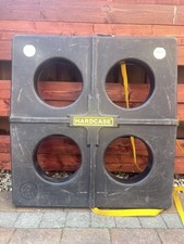 Hardcase Trolley In used Condition with caster Wheels Handle webbing