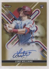 2022 Topps Finest Gold Refractor 28/50 Luke Williams #FA-LW Auto 0nr3