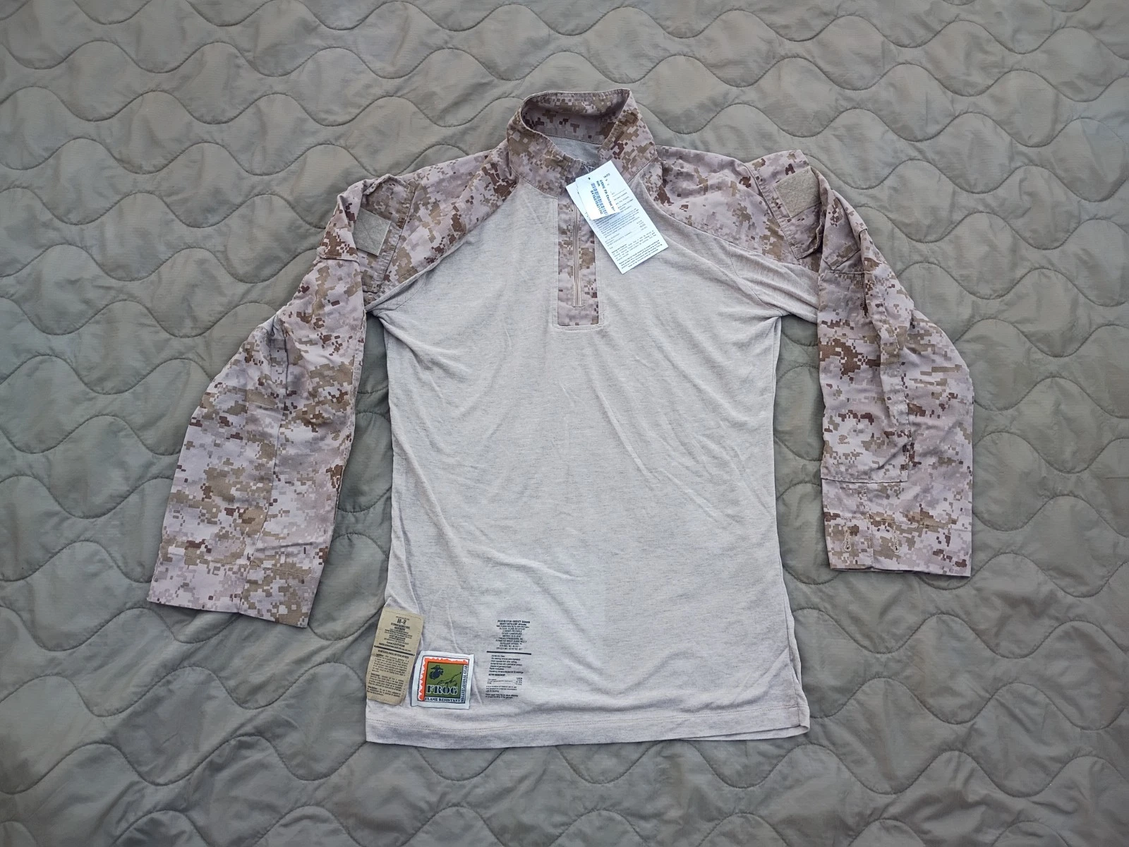 USMC FROG Combat Shirt Mens M-R Desert MARPAT Flame Resistant Marines NWT