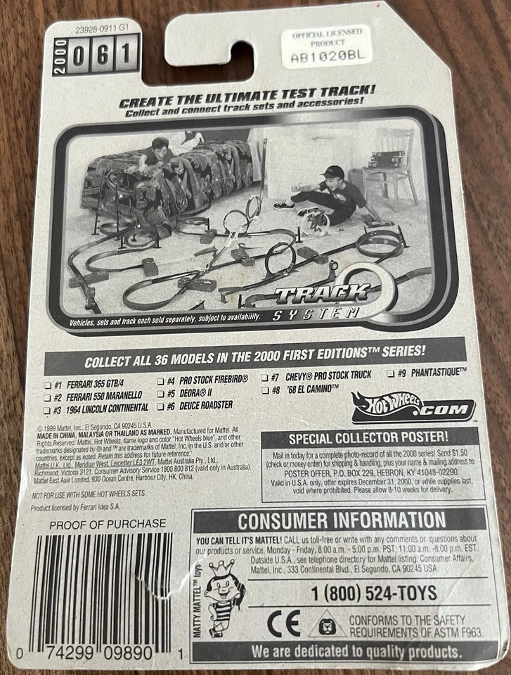 Ferrari 365 GTB/4 Collector #061 Hot Wheels 2000 primeras ediciones en rojo Foto 2 de 2