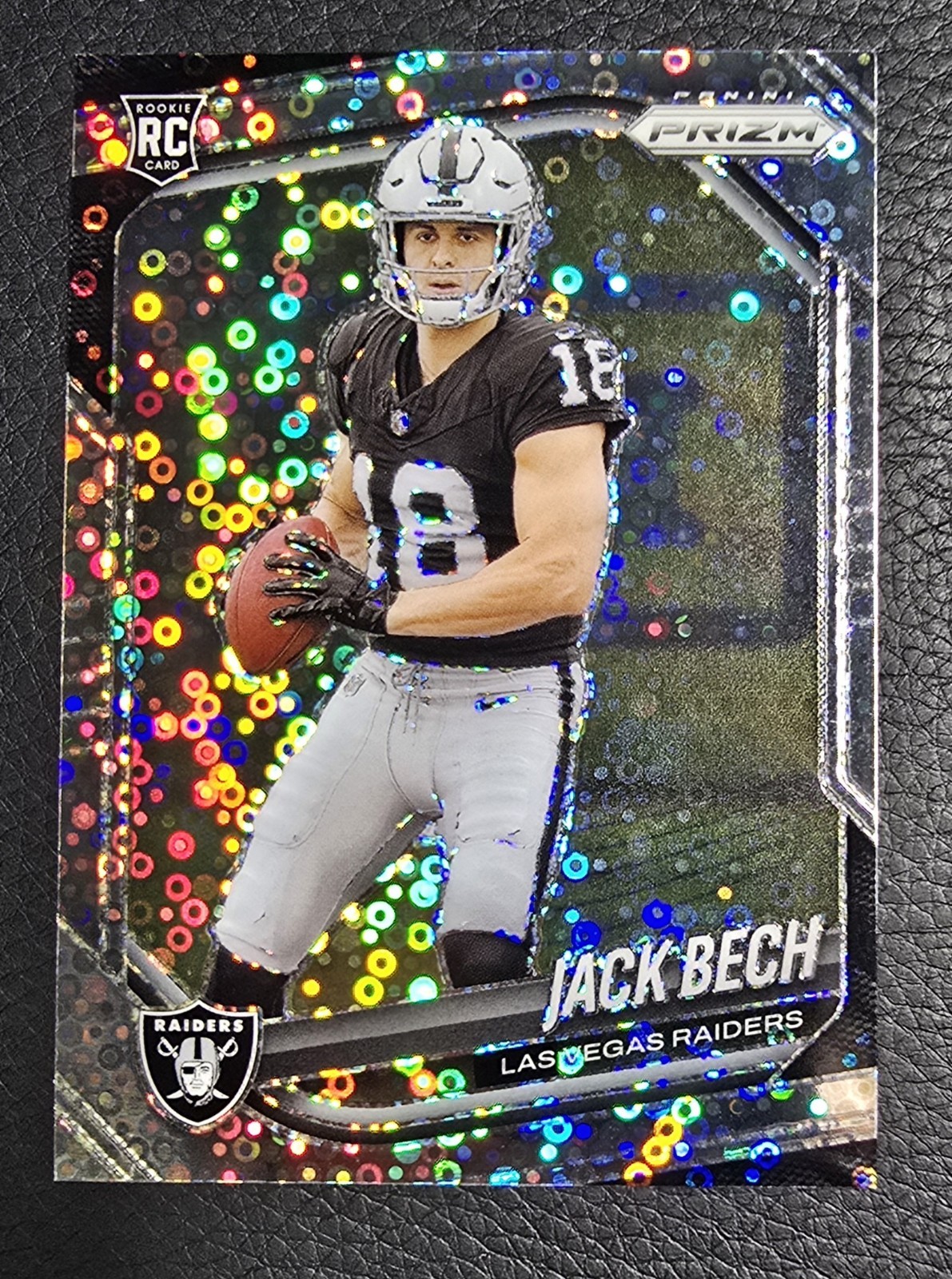 2025 Panini Prizm #346 Jack Bech No Huddle Disco Raiders Football