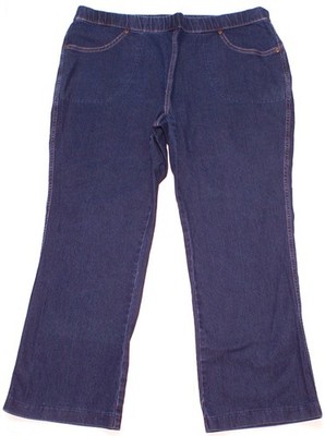 JMS Just My Size Pull On Elastic Waist Blue Jeans Denim Pants Womens 2X P X 28''