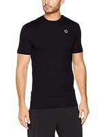 Gregster Herren T-Shirt Sportshirt Kurzarm Funktions Lauf Trainings, Schwarz Xxl