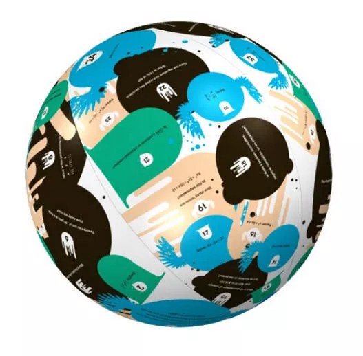 Американский образовательный виниловый мяч для игры в алгебру ll Clever Catch Ball диаметром 24 дюйма 1890₽