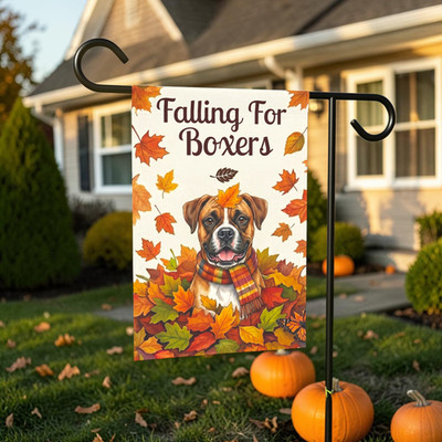Falling For Boxers Garden Flag Double Sided 12x18 24x32 Outdoor