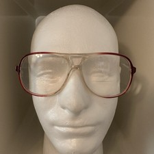 Vintage Retro 1960s 70s Eyeglass Frames Grey Fade HUNTER Oversize 56/15/140
