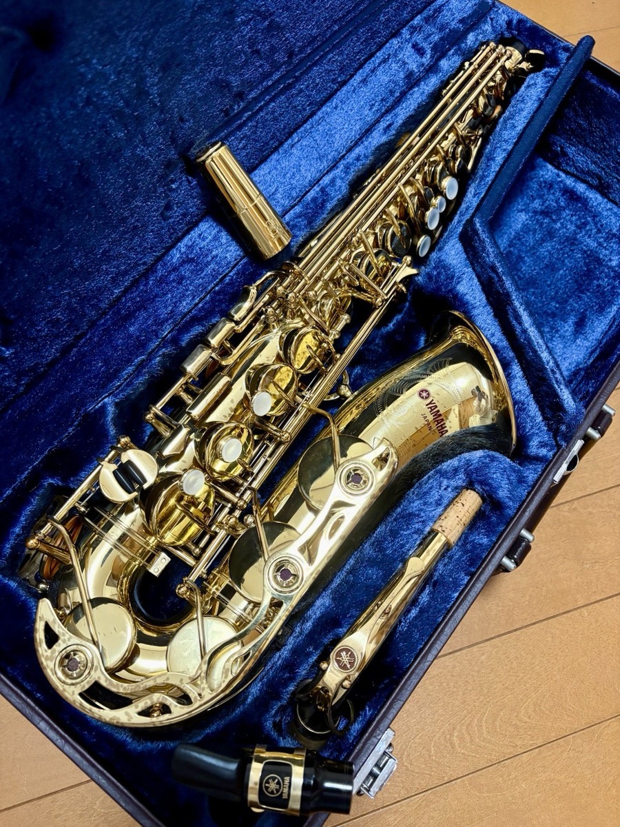 YAMAHA Alto Sax YAS-62 Purple Logo in Excellent Condition (Include