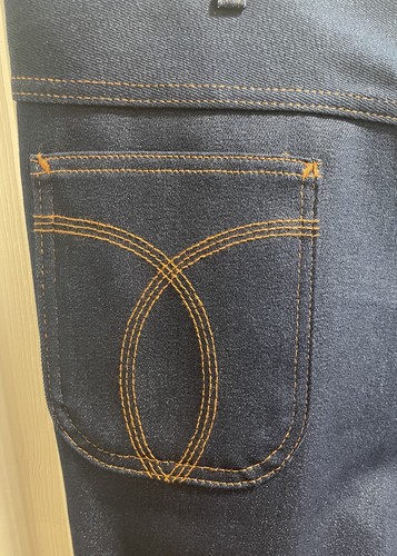 Lungo raggio made in USA! Jeans taglio intero NUOVO DEADSTOCK uomo taglia 48x32 elasticizzato! - Foto 6 di 6