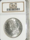 1886-P Morgan Silver Dollar $1 90% Silver NGC MS63 BU/UNC Bright White Nice Coin