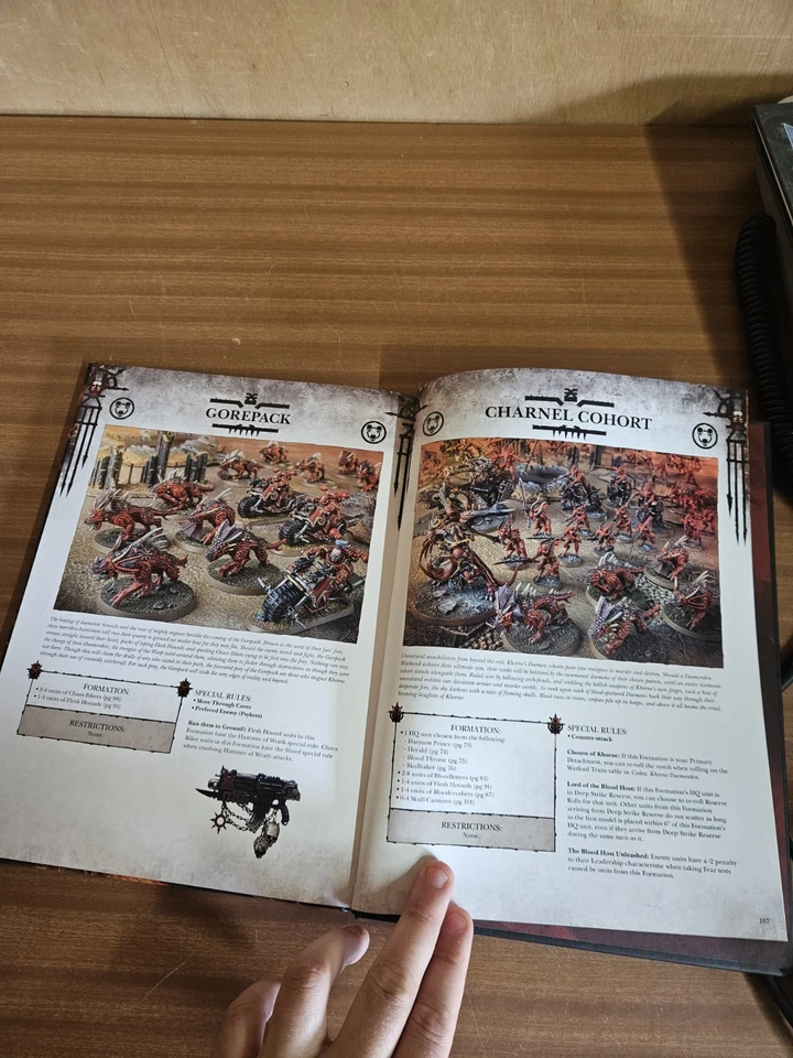 CODEX KHORNE DAEMONKIN ARMY BOOK WARHAMMER 40K 2015 GAMES WORKSHOP CHAOS - Image 4 of 4