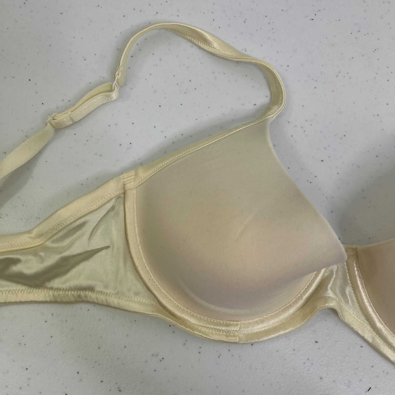 Victoria Secret 34C Off White Underwire Push Up Beige Padded Wire Solid Basic thumbnail 3