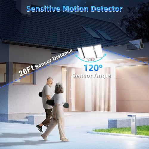 1200000lm LED Solar Street Light Security Motion Sensor Outdoor Wall Flood Light - Picture 10 of 12