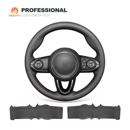 Genuine Leather Steering Wheel Cover for Mini Clubman Convertible (with Bulges) - 第 1/9 張圖片