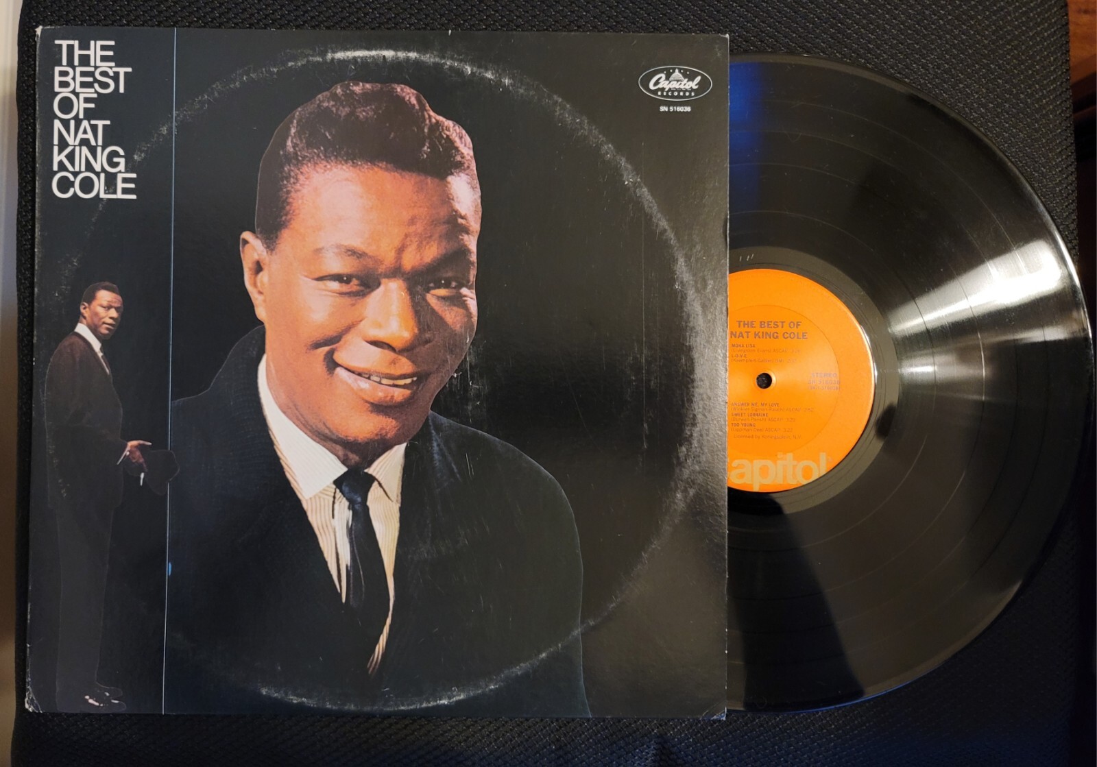 The Best of Nat King Cole Vintage Vinyl Record 1980 Reissue NM