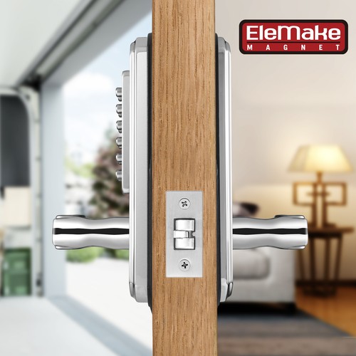 Mechanical Door Lock Keyless Entry Digital Code Keypad Security Not Deadbolt - Picture 13 of 37