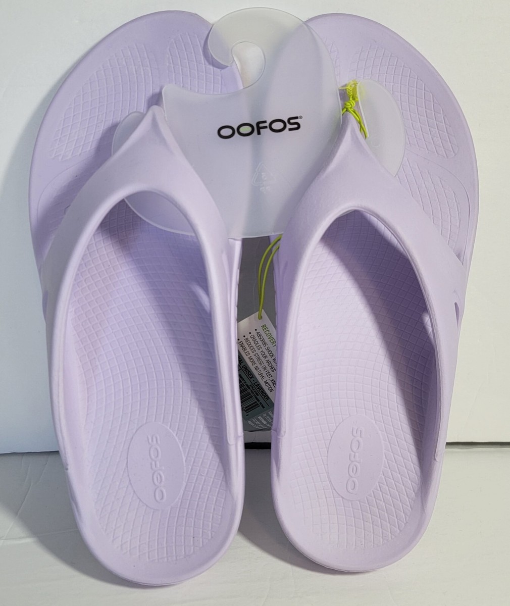 OOFOS OOriginal Unisex Sandals Men's 12 Women's 14 Lavender