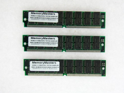 96MB 3x 32MB Memory Ram Kit Korg TRITON Extreme Le PRO PROX Rack SAMPLER USED - 第 1/1 張圖片