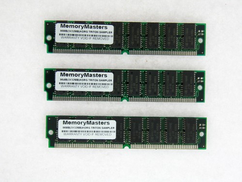 96MB 3x 32MB Memory Ram Kit Korg TRITON Extreme Le PRO PROX Rack SAMPLER USED - Afbeelding 1 van 1