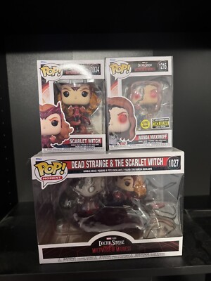 Funko POP! - Scarlet Witch & Zombie Strange Plus individual Wanda Funkos