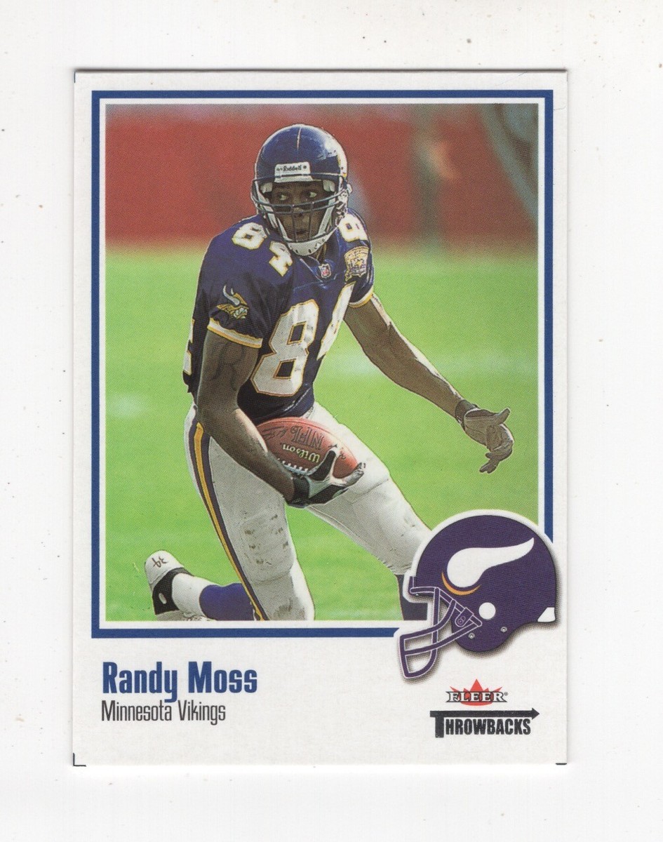 2002 FLEER THROWBACKS FOOTBALL - RANDY MOSS MINNESOTA VIKINGS #85