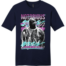 NEW ART SOCIETY x SWOD BIGGIE 90s TEE SHIRT NEW NAVY SM-4XLARGE MADE IN USA