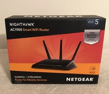 NETGEAR Nighthawk AC1900 Smart WiFi Router, Model R6900v2 (WiFi 5), Advanced QoS