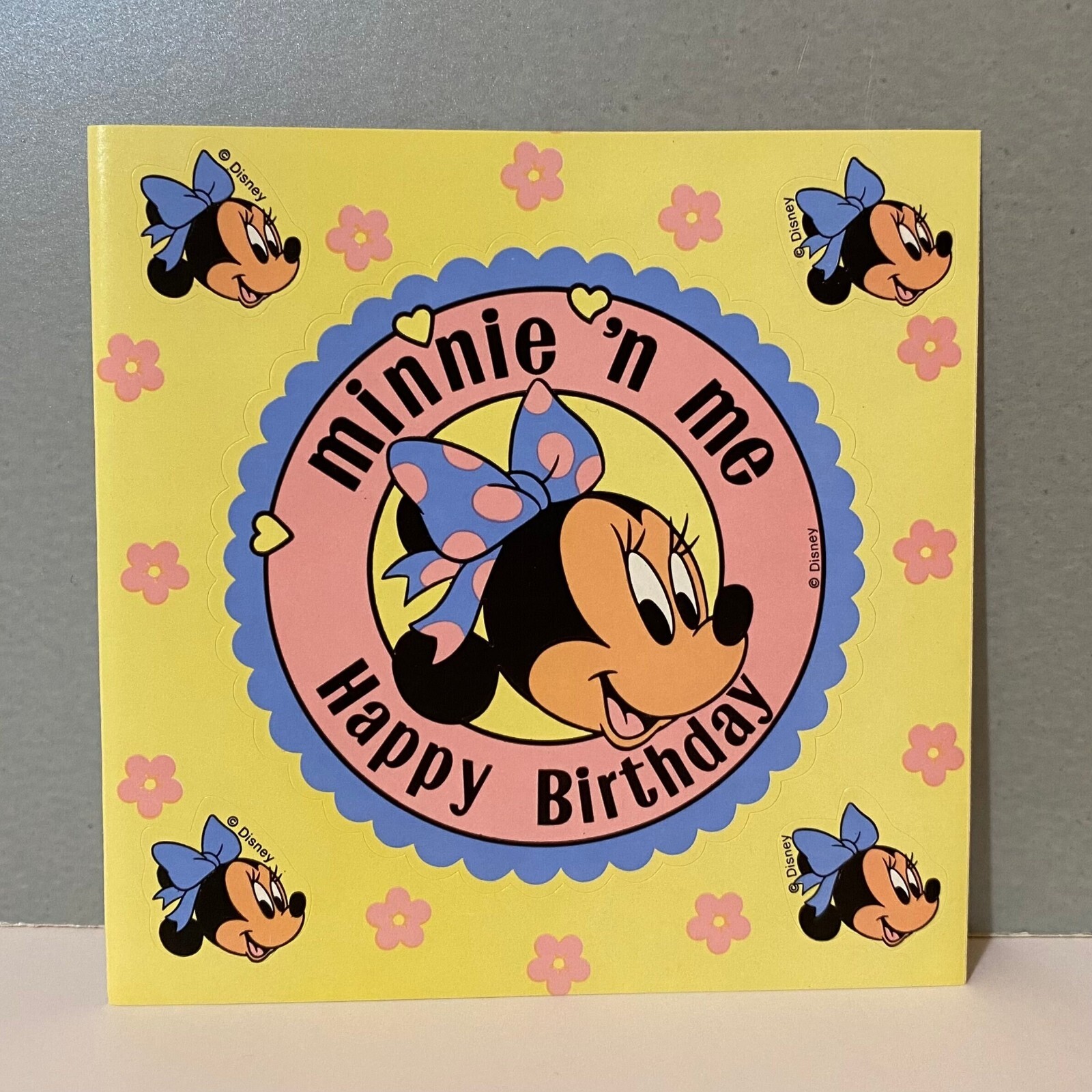 Vintage Gibson Disney Minnie Mouse Happy Birthday Stickers eBay