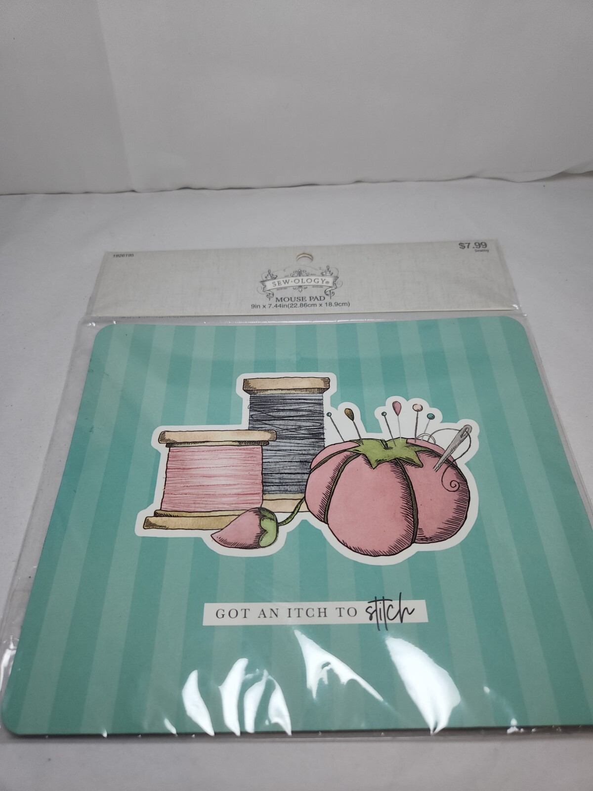 SEWOLOGY Mouse Pad "Got An Itch To Stitch" Size 9" x 7.5" NEW