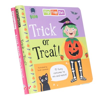 Flip Flap Fun Trick or Treat & Knock, Knock, Who's Here? 2 Books Set Age5-7 - SB