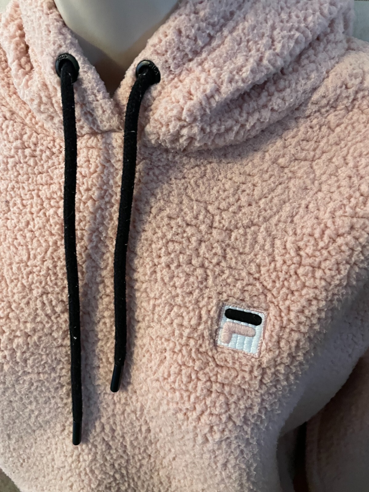 Felpa con cappuccio Fila sherpa taglia S salmone