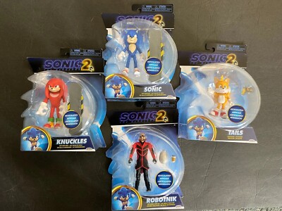 Sonic 2 The Hedgehog Articulated Figures Bundle Of 4