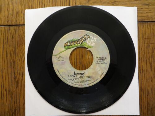 Bread – Everything I Own / I Don't Love You - 1972 - Elektra EK-45765 7" Single - Picture 2 of 2