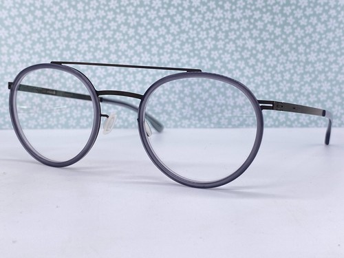 IC Berlin Brille Herren Damen rund grau silber gun metal Buran Panto NP499€ - Bild 2 von 10