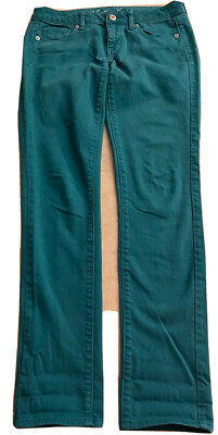 American Eagle Outfitters Jeans Skinny Stretch Fit  Women s 4 Regular Teal
