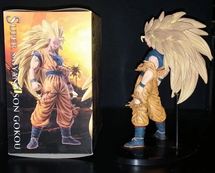 Dragon Ball DBZ Goku Super Sayan 3 Budokai T3 SCultures Banpresto originale 2011 - Immagine 2 di 4