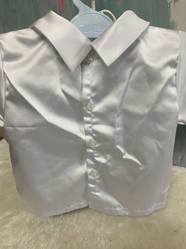 BABY BOYS, 3- PIECE WHITE CHRISTENING, SUIT. SIZE 1. VERY SWEET LOOKING SET. - Picture 4 of 6