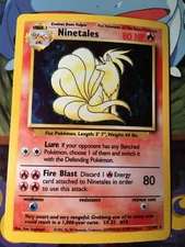 Ninetailes 12/102 Holo pokemon card played