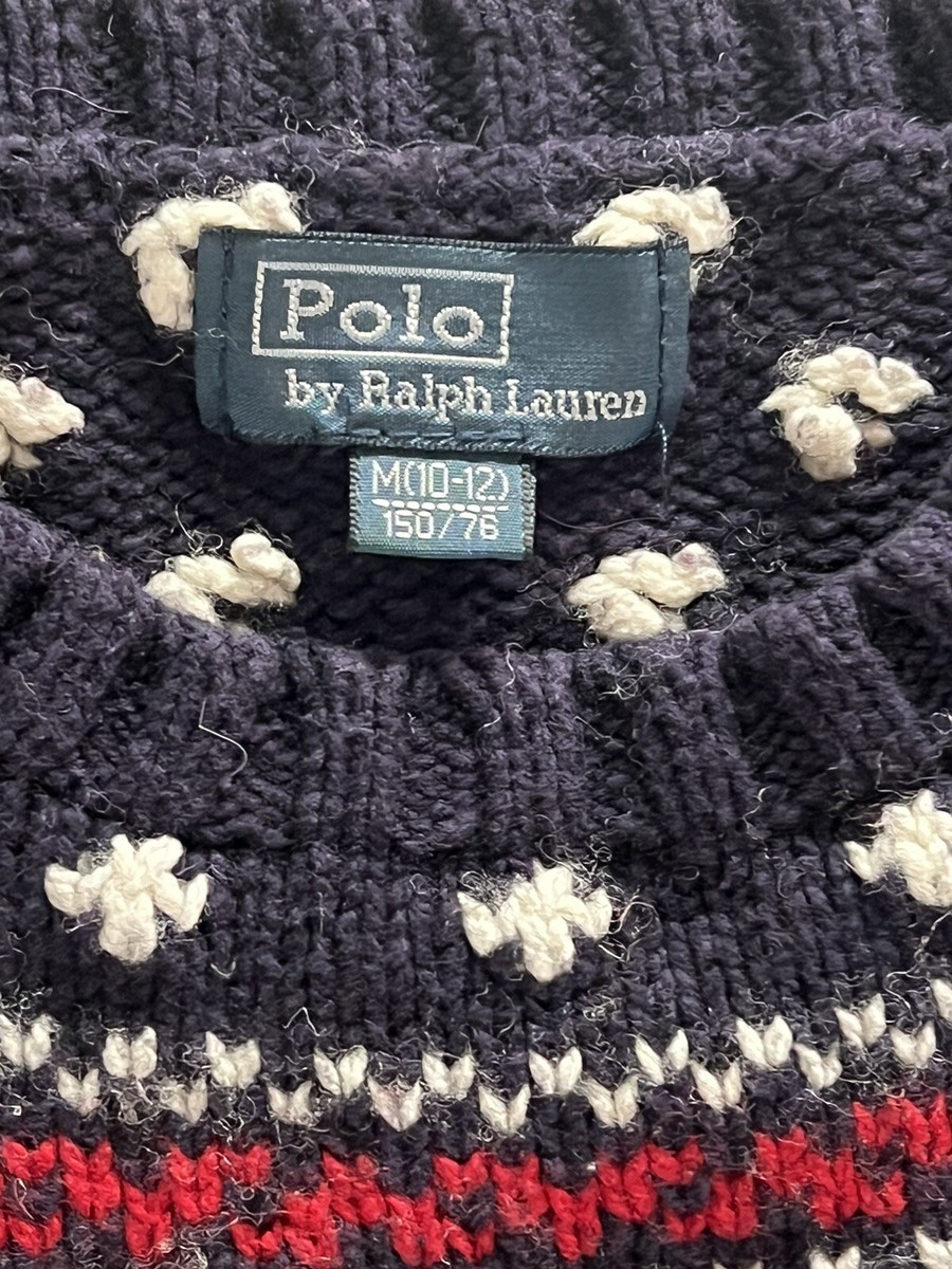 Vintage Polo by Ralph Lauren Cotton Wool Christmas Sweater Vintage Polo by Ralph Lauren Cotton Wool Christmas Sweater