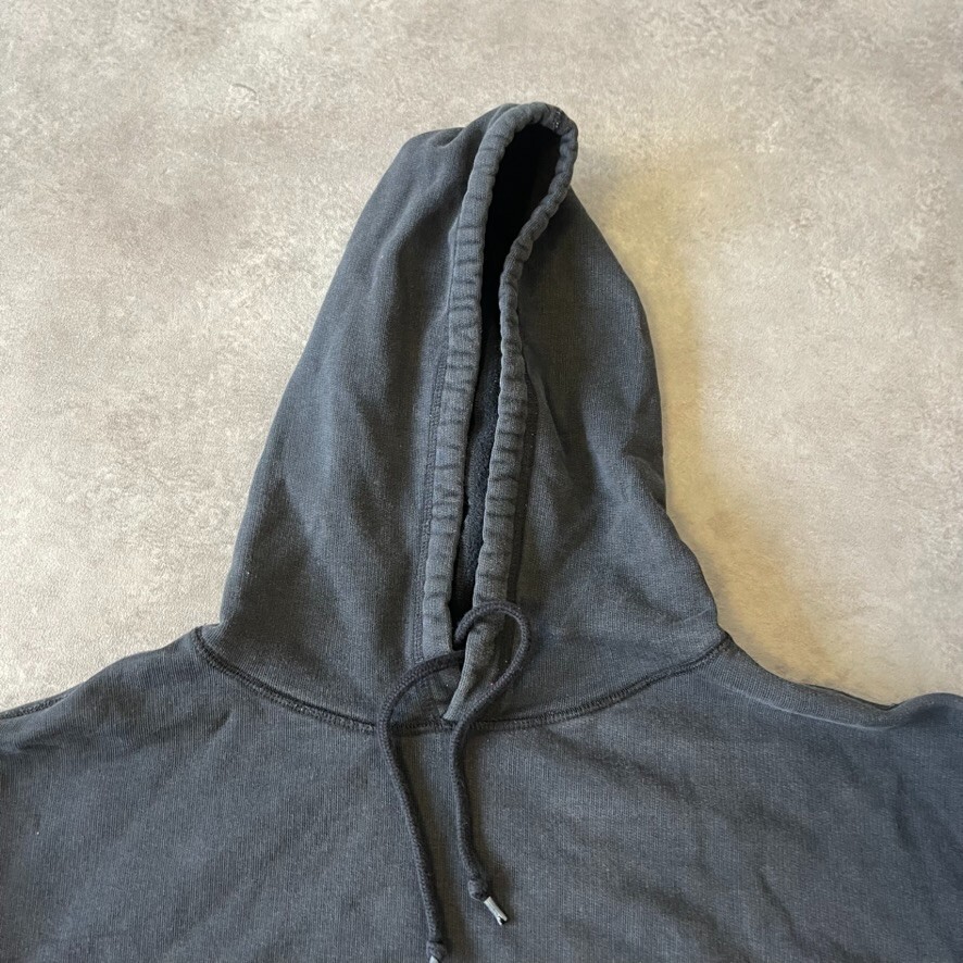 Cole Buxton Hoodie Mens Small Blank Oversized Pull Over Sweatshirt, Washed Black image 6