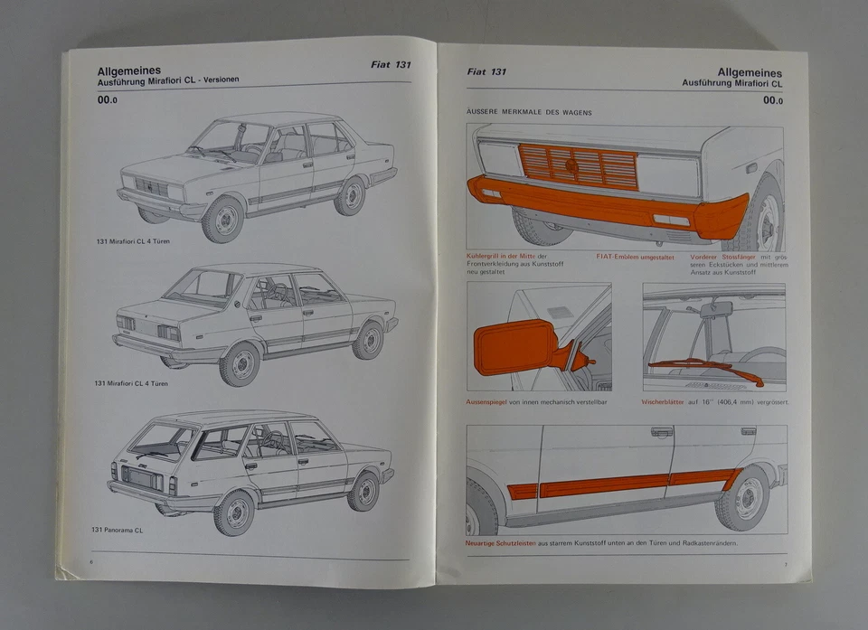 Manual de Taller Fiat 131 / Mirafiori CL /Supermirafiori/Panorama CL De 1981 - Imagen 3 de 4