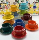 Fiestaware Fiesta Cup & Saucer Set CHOOSE YOUR COLOR & QUANTITY Post 86