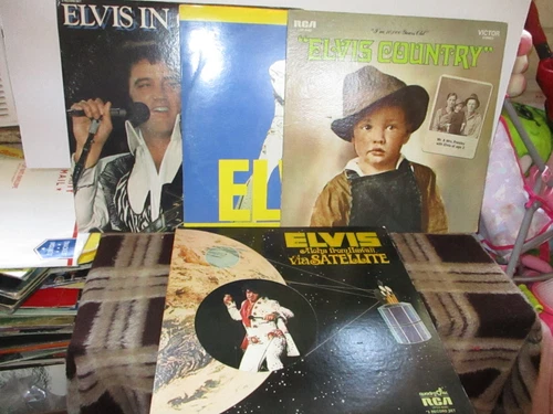Elvis Presley Vinyl Album LP Record  LOT - Elvis Country, Elvis Aloha ++