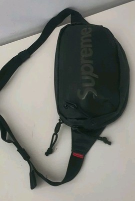 SS21 Supreme schwarz Schulter-/Hüfttasche wasserabweisend Cordura ECOfabric Bauchtasche