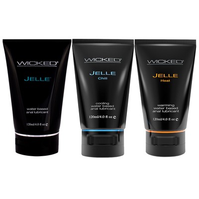 Wicked Jelle Water Based Anal Lubricant - Select Size