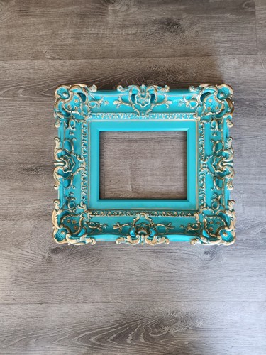 8x10 Turquoise Wall Picture Frame Baroque Style Art Cottage Chic Frames ...