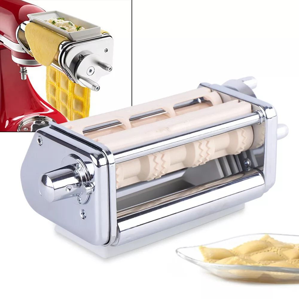 Kitchen Pasta Attachment &Ravioli Attachment for KitchenAid Stand Mixers Set