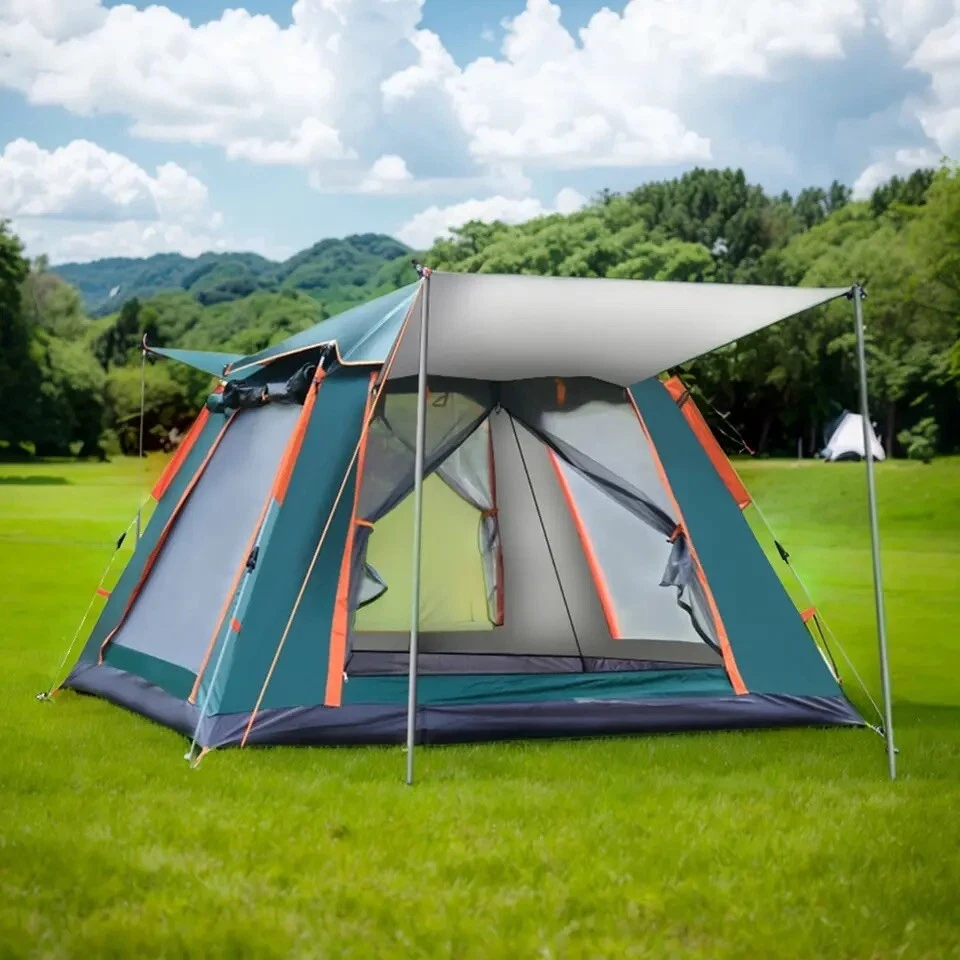 Durable Camping Tent Automatic Quick Open Family Sized With Canopy 4-8 Persons
Opens in a new window